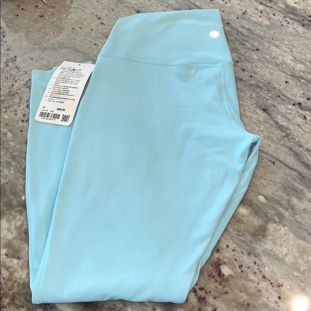 lululemon athletica Blue Leggings. Women’s size 12. 28in inseam.